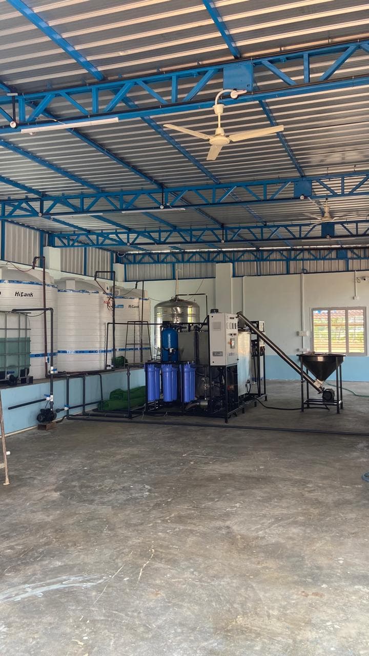 Production hall at the EcoSmart +Blue plant in Chikballapur.